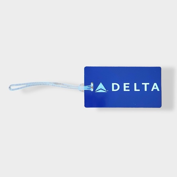 Delta Airline’s Official Plastic Luggage Tag Plum Purple Travel Item New - Picture 2 of 8